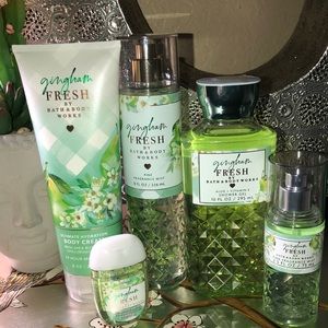 Bath and Bodyworks Gingham Fresh Gift Set Combo